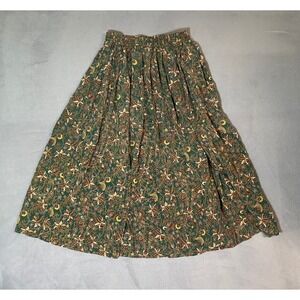 Vintage Silk Paisley/ Floral skirt by Theo Miles Maxi Fairy Cottagecore Whimsy